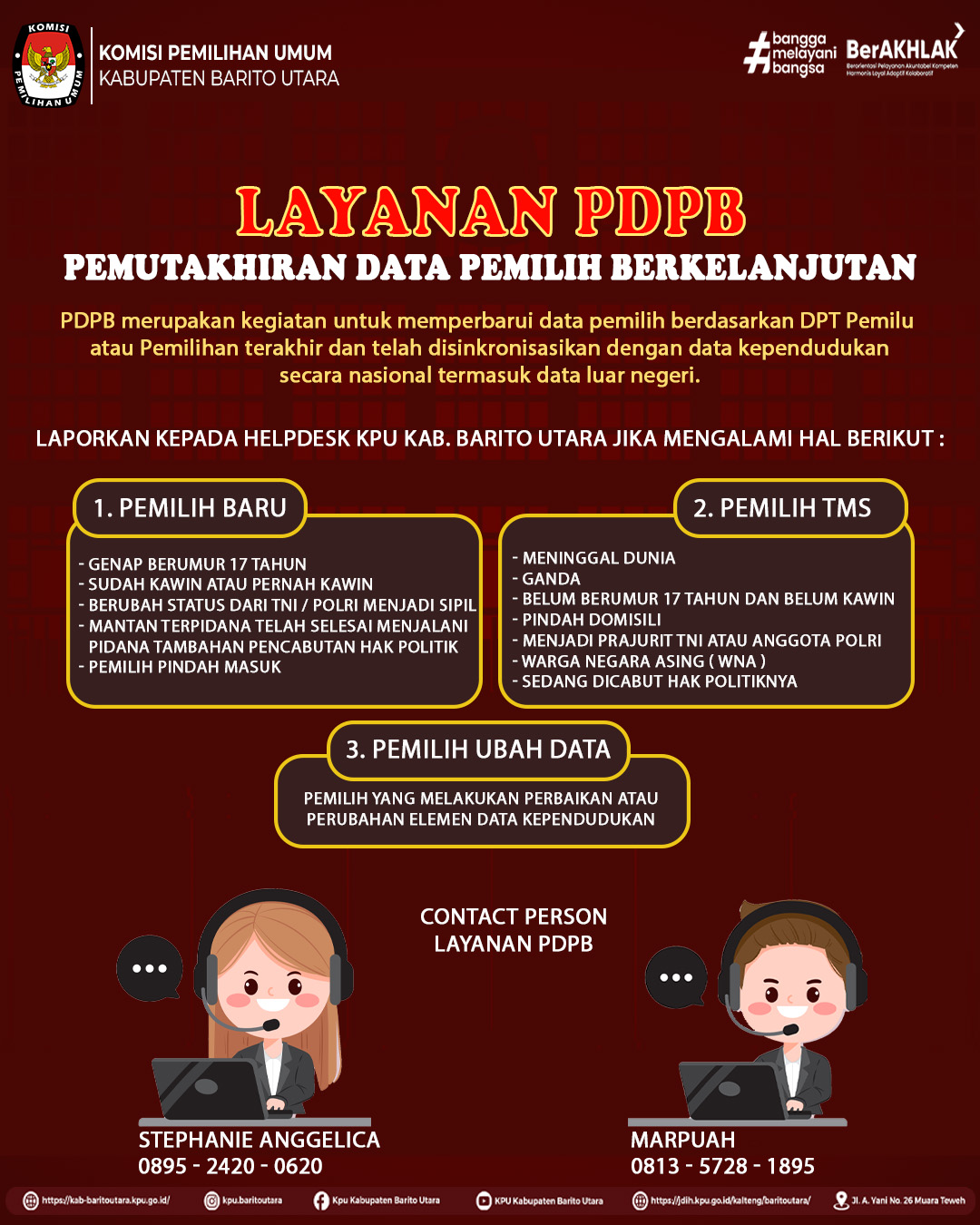 LAYANAN PDPB KPU KABUPATEN BARITO UTARA